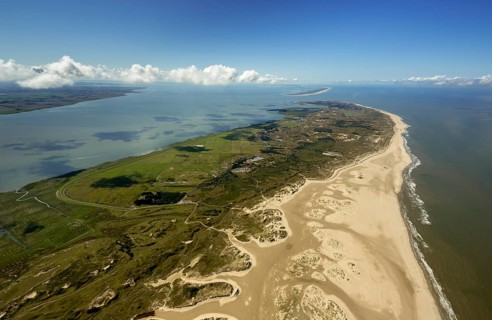 North Beach, Wadden Sea, aerial view, Norderney, North Sea, North Sea island, East Frisian Islands,
