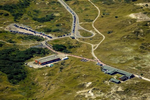 White Dune, beach restaurant, aerial view, Norderney, North Sea, North Sea island, East Frisian