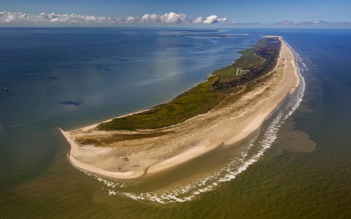 East side Kalfamer, Wadden Sea, aerial view, Juist, North Sea, North Sea island, East Frisian