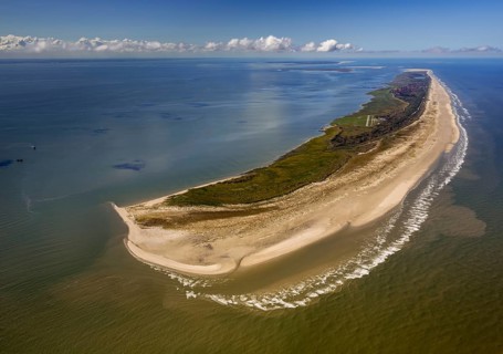 East side Kalfamer, Wadden Sea, aerial view, Juist, North Sea, North Sea island, East Frisian