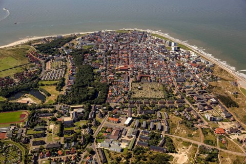 Location Norderney, West Island, aerial view, Norderney, North Sea, North Sea island, East Frisian