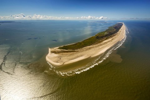 East side of Kalfamer, Wadden Sea, aerial photo, Juist, North Sea, North Sea island, East Frisian