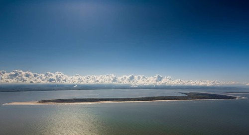 Aerial photo, Langeoog, North Sea, North Sea island, East Frisian Islands, Lower Saxony, Germany,
