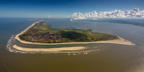 Sandbank, Wadden Sea, aerial view, Langeoog, North Sea, North Sea island, East Frisian Islands,