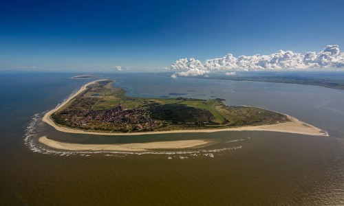 Sandbank, aerial view, Langeoog, North Sea, North Sea island, East Frisian Islands, Lower Saxony,