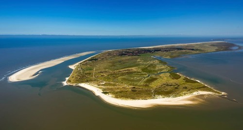 Sandbank, Schillbalje, Wadden Sea, aerial view, Spiekeroog, North Sea, North Sea island, East