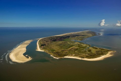Sandbank, Schillbalje, Wadden Sea, aerial view, Spiekeroog, North Sea, North Sea island, East