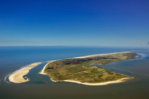 Sandbank, Schillbalje, Wadden Sea, aerial view, Spiekeroog, North Sea, North Sea island, East