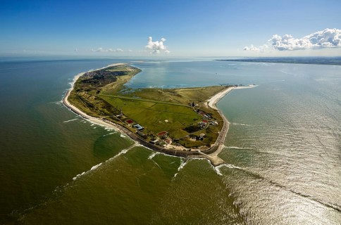 Groynes, Wadden Sea, aerial view, Wangerooge, North Sea, North Sea island, East Frisian Islands,
