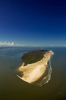 Wadden Sea, aerial view, Spiekeroog, North Sea, North Sea island, East Frisian Islands, Lower