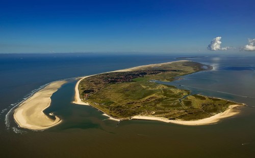 Sandbank, Schillbalje, Wadden Sea, aerial view, Spiekeroog, North Sea, North Sea island, East