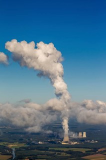 Lingen nuclear power plant, Lingen, Emsland, Lower Saxony, Germany, Lünne, Europe, aerial photo,