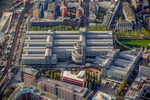 Gruner und Jahr publishing house, G+J, Stern editorial office, Baumwall, Hamburg, Germany, Europe,