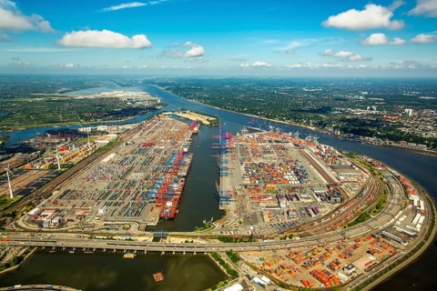 Container Port Hamburg, CTA, Container Terminal Altenwerder, Hamburg-Altenwerder, Port of Hamburg,
