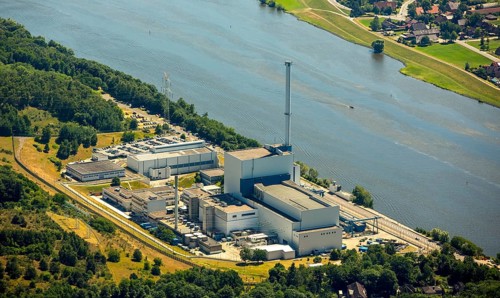Geesthacht Energypark, Kernkraftwerk Krümmel GmbH, nuclear power plant on the Elbe, Geesthacht,