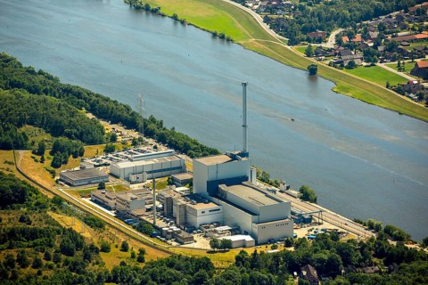 Geesthacht Energypark, Kernkraftwerk Krümmel GmbH, nuclear power plant on the Elbe, Geesthacht,