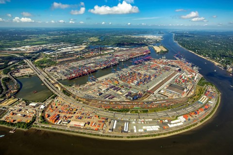 Container Port Hamburg, CTA, Container Terminal Altenwerder, Hamburg-Altenwerder, Port of Hamburg,