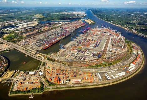 Container Port Hamburg, CTA, Container Terminal Altenwerder, Hamburg-Altenwerder, Port of Hamburg,