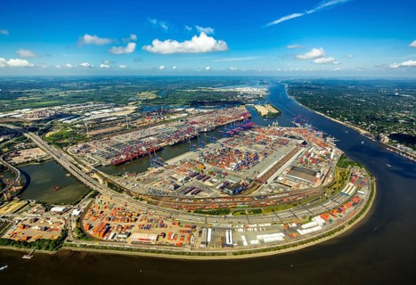 Container Port Hamburg, CTA, Container Terminal Altenwerder, Hamburg-Altenwerder, Port of Hamburg,