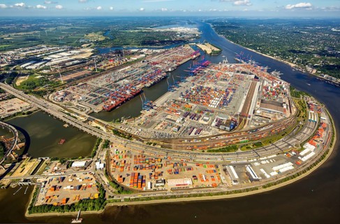 Container Port Hamburg, CTA, Container Terminal Altenwerder, Hamburg-Altenwerder, Port of Hamburg,