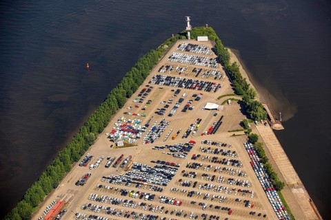 BLG AutoTerminal Hamburg, car loading in Hamburg harbour, car dump, Hamburg harbour, Elbe, Hamburg,