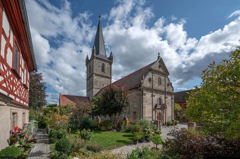 St. Mary's pilgrimage church, third largest fortified church in Germany, built from 1461 to 1486,