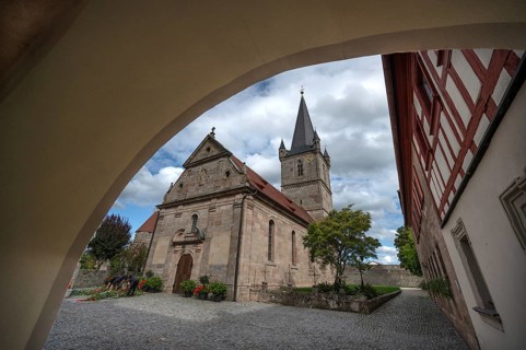 Church of the Nativity of Mary in the Kirchenburg, Hannberg, Middle Franconia, Bavaria, Germany