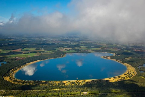 Geeste reservoir, Geeste reservoir, cooling water basin for the Emsland nuclear power plant twelve
