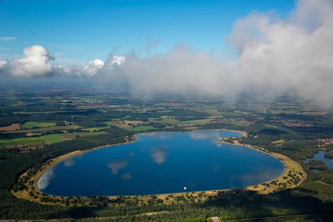 Geeste reservoir, Geeste reservoir, cooling water basin for the Emsland nuclear power plant twelve