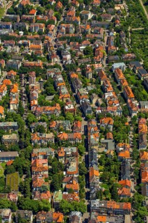 Residential buildings in Freiburg, Freiburg im Breisgau, Breisgau, Baden-Württemberg, Germany,