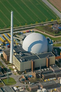 Nuclear power plant Grohnde, nuclear power plant, nuclear power plant on the Weser, pressurised