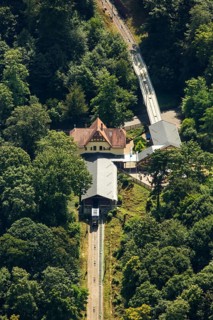 Alte Königstuhlbahn, historical mountain railway to Köigstuhl Heidelberg, Heidelberg,