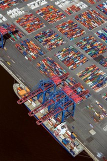 Container port, Waltershofer Hafen, container ships, Eurogate, Eurogate Container Terminal, Port of