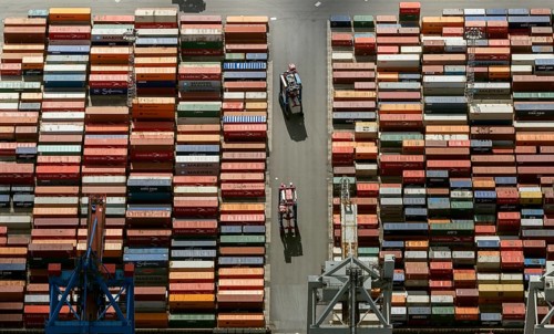 Container port, Waltershofer Hafen, container ships, Eurogate, Eurogate Container Terminal, Port of