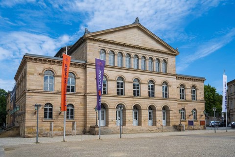 Landestheater, Schlossplatz, Coburg, Upper Franconia, Franconia, Bavaria, Germany
