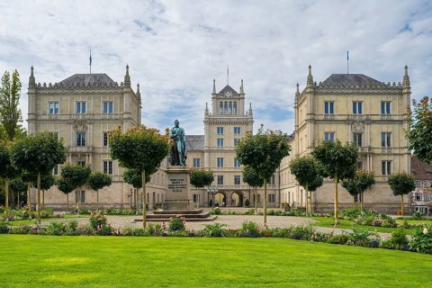 Ehrenburg Castle, Coburg, Upper Franconia, Franconia, Bavaria, Germany