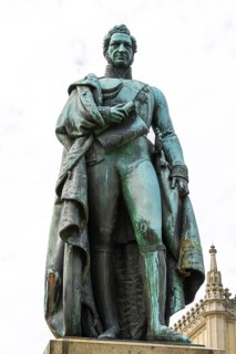 His father, Ernest I Duke of Saxony, Coburg and Gotha, statue, Ehrenburg Castle, Coburg, Upper