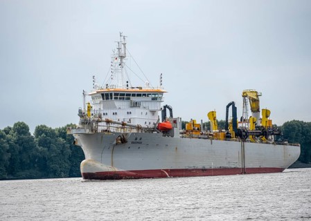 Kaishuu workship, hopper excavator also tonneau suction excavator for entertainment dredging in the