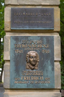 Frederick Margrave of Bayreuth, Founder of the Masonic Lodge, Relief, Bayreuth, Upper Franconia,
