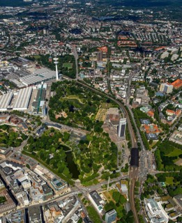 CCH - Congress Center Hamburg and Wallgrabenpark, Dammtordamm, Hamburg, Free and Hanseatic City of