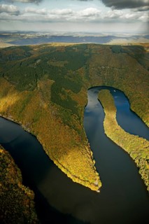 Heimbach, Belgium Aachen border area Eifel Rursee, North Rhine-Westphalia, Germany, Europe, aerial