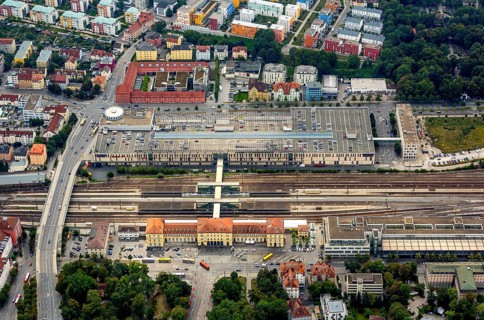 Regensburg main station, Regensburg, district-free city in Eastern Bavaria, Bavaria, Germany,