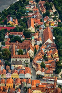 Giebelhausensembel Stadtamhof and St.Mang Church with College of Catholic Church Music and Music