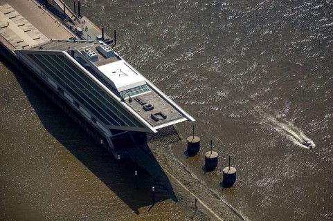 Dockland, shipping company building, architects Bothe Richter Teherani, Hamburg harbour, Elbe,