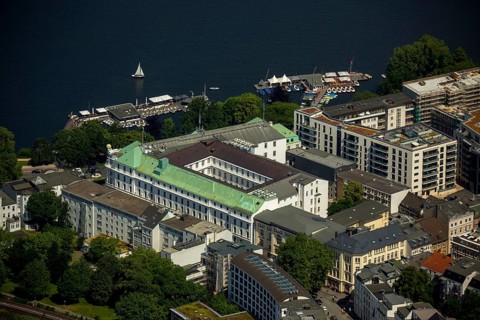Backside of the Atlantic-Hotel at the Inner Alster, Hamburg, Free and Hanseatic City of Hamburg,