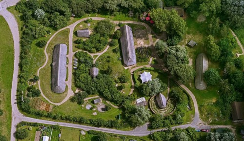 Archaeological Centre Hitzacker, residential barns, longhouses, mortuary hut, pit house, open-air