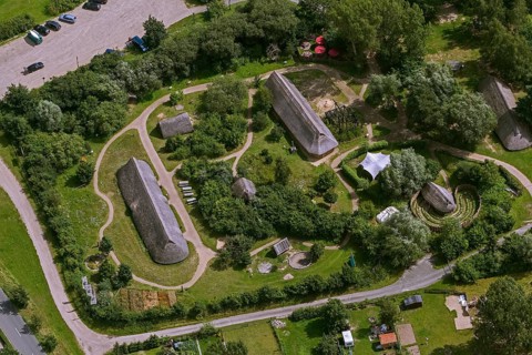 Archaeological Centre Hitzacker, residential barns, longhouses, mortuary hut, pit house, open-air
