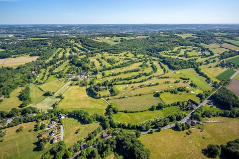 Aerial view, Golf course Golfclub Felderbach Sprockhövel, Frielinghausen 1, Alter Schee,