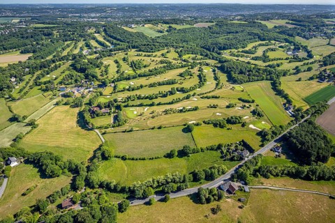 Aerial view, Golf course Golfclub Felderbach Sprockhövel, Frielinghausen 1, Alter Schee,