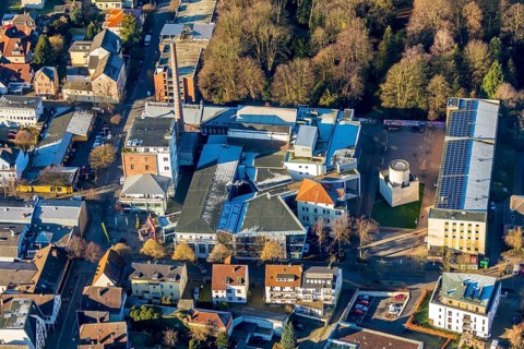 Aerial view, Lindenbrauerei e. V. Kultur- und Kommunikationszentrum, Museum, CENTRE FOR